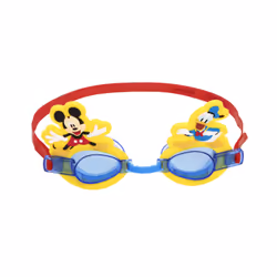 Bestway Disney Jr. Mickey & Friends Child 3+ Swim Goggles, Unisex, Yellow, PVC, Blue, Polycarbonate, Red