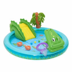 Bestway Crocodile Cove Kids Inflatable Water Play Center and Pool 2.24 m x 1.81 m x 72 cm - Additional view 4
