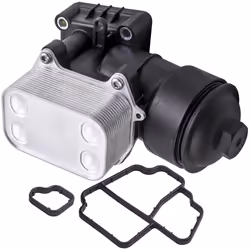 Oil Cooler Cap Housing Filter +Gasket for Audi Seat Skoda VW CC 2.0TDI