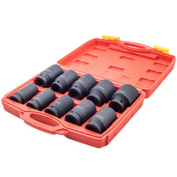 10pcs 22mm-41mm 3/4" Impact Socket Set Metric Deep Sockets Garage Workshop Tool