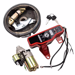 Electric Start Kit Starter Motor Ignition Switch For Honda GX160 GX200 5.5 HP
