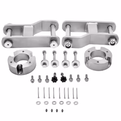 2.5" Front Shock Spacer & 2" Rear Extended Shackle For Nissan Navara D40 2005-15