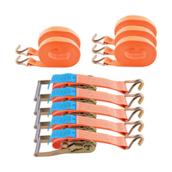 10x Ratchet Straps Tie Down 50mm X10 Meter 5 tons Claw Lorry Lashing