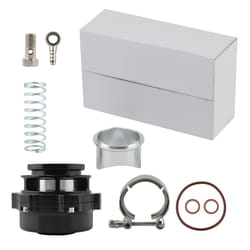 UNIVERSAL 50MM BLACK BLOW OFF VALVE BOV WITH V-Band FLANGE