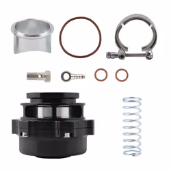 UNIVERSAL 50MM BLACK BLOW OFF VALVE BOV WITH V-Band FLANGE