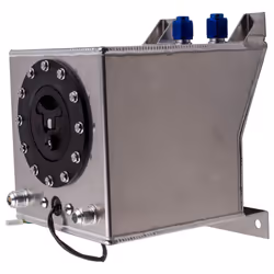 Universal 2.5 Gallon 10L Fuel Cell Tank with Cap with Level Sender Polished