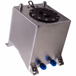 Universal 2.5 Gallon 10L Fuel Cell Tank with Cap with Level Sender Polished