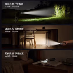 XIAOMI  Multi functional Portable Flashlight with 1000 lumens