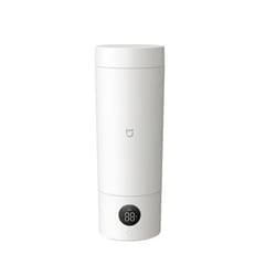 Xiaomi Mijia Smart Portable Electric Heating Cup 2 Temperature LED Thermos 316 Stainless Steel Boiling Cup Kettle or Travel - white