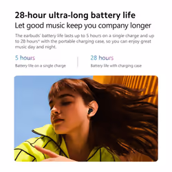 Xiaomi Redmi Buds 4 Active Wireless Bluetooth Headphones, 28 Hours Battery, IPX4 Waterproof, Touch Control, Bluetooth 5.3 Noise Earbuds