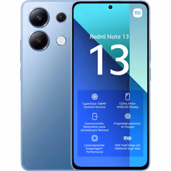 Xiaomi Redmi Note 13, 16.9 cm (6.67"), 6 GB, 128 GB, 108 MP, Android 13, Blue