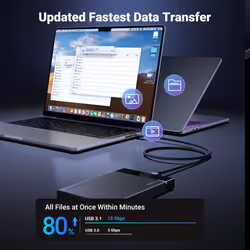 10 Gbps Micro B to USB C Hard Drive Cables, USB C to Micro B, External Hard Drive Cable Compatible with MacBook Pro/Air, iPad/Tablet, iPhone, Samsung