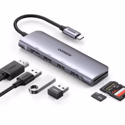 Ugreen 20956A interface hub USB Type-C 5000 Mbit/s Silver - Additional view 4