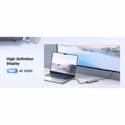 Ugreen 15596 laptop dock/port replicator Wired USB 3.2 Gen 1 (3.1 Gen 1) Type-A + Type-C Aluminium - Additional view 5