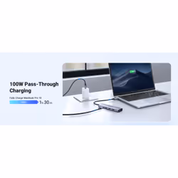Ugreen 15596 laptop dock/port replicator Wired USB 3.2 Gen 1 (3.1 Gen 1) Type-A + Type-C Aluminium - Additional view 6