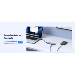 Ugreen 15596 laptop dock/port replicator Wired USB 3.2 Gen 1 (3.1 Gen 1) Type-A + Type-C Aluminium - Additional view 7