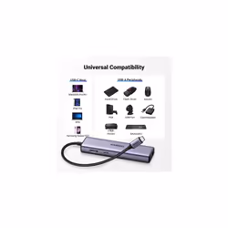 Revodok USB C Hub Ethernet, 6-in-1 USB-C Hub with 1000Mbps Ethernet, 4K HDMI, 100W PD, 3 USB-A 3.0 Data Ports, USB C Dock for MacBook Air M1/M2, - Additional view 6