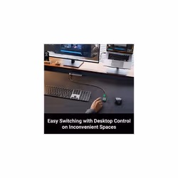 USB 3.0 Switch 2 Computers Sharing USB C & A Devices, 4 Port USB Switcher Sharing Keyboard and Mouse, Printer/Scanner USB Switch Hub for Two Computers - Additional view 4