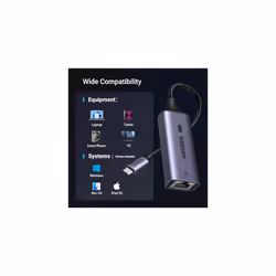 USB C Ethernet Adapter, 2.5G RJ45 to USB C Thunderbolt 3 LAN Adaptor, Aluminum Slim Portable USB C Network Adapter, Plug and Play Compatible with - Additional view 5
