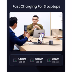 Ugreen Nexode Universal Black AC Fast charging Indoor - Additional view 7