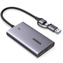 Video Capture Card HDMI to USB C Streaming Device 2K@30Hz 1080P@60fps Game Record 4K Passthrough Loop-out Compatible for Quest 3/3s PS5 PS4 Xbox