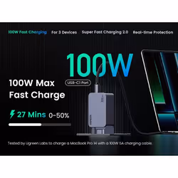 Ugreen Nexode Pro Universal Grey, Silver AC Fast charging Indoor - Additional view 8