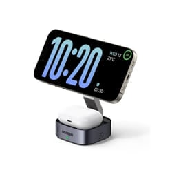 Wireless Charger Stand, Compatible with MagSafe Charging, 2-in-1 Magnetic Charging Station, Compatible with iPhone 15/15 Plus/15 Pro/15 Pro