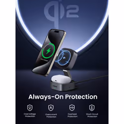 Ugreen 2-in-1 Qi2 Magnetic Foldable Charging Station (No AC Adapter) - Additional view 4