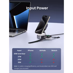 Ugreen 2-in-1 Qi2 Magnetic Foldable Charging Station (No AC Adapter) - Additional view 7