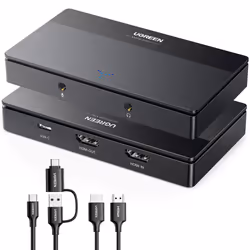 Video Capture Card HDMI to USB Type C Capture Device 1080P 60fps Streaming Record 4K Loop Passthrough Compatible with Switch  ...