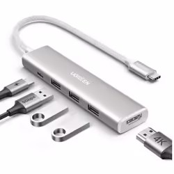 Ugreen 35580. Host interface: USB Type-C. Hub interfaces: HDMI. USB 3.0. USB Type-C. Data transfer rate: 5000 Mbit/s. Maximum ...