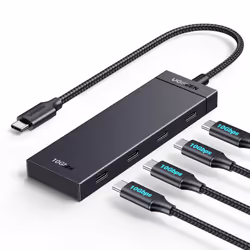 10Gbps USB C Hub, USB C Splitter with 4 USB C Ports, USB-C to USB C 3.2 Hub Multiport Adapter Compatible with MacBook Pro, Ma ...