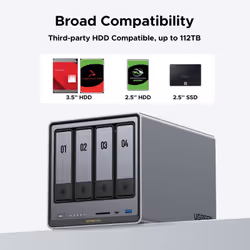 Ugreen NASync DXP4800 Plus NAS Desktop Intel® Pentium® 8 GB DDR5 UGOS PRO Black - Additional view 4