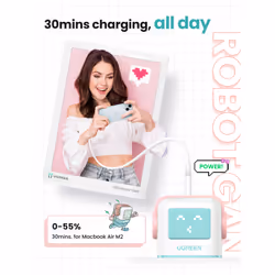 Ugreen USB-A+2C 65W UNO GAN CHARGER Mobile computer, Mobile phone, Laptop, Power bank, Tablet, Watch, Wearables AC, Lightning, USB Indoor - Additional view 5