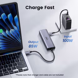 Ugreen USB-C Hub 6-in-1 HDMI - 2x USB-A 3.2 - 2x USB-C 3.2 - PD Docking Dock Grey - Additional view 6