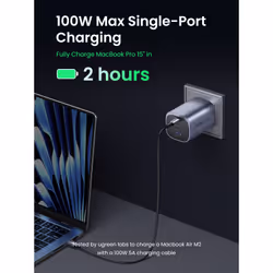Ugreen NEXODE S 100W GAN CHARGER Mobile computer, Mobile phone, Laptop, Power bank, Tablet, Wearables AC Indoor - Additional view 6