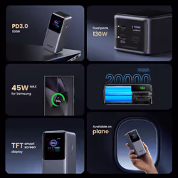 Ugreen 20000mAh 130W Fast Charging Powerbank - Additional view 4