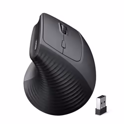 2.4GHz Ergonomic Vertical Mouse, 4000DPI Optical Tracking, 57 Ergonomic Angle, 6 Buttons, 12-Month Battery Life, 4 Adjustable ...