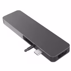 HYPER GN21D-GRAY, Grey, MicroSD (TransFlash), SD, HDMI, USB 3.2 Gen 2 (3.1 Gen 2) Type-A, Aluminium