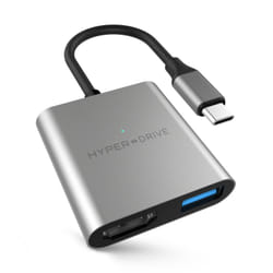 HYPER HyperDrive 4K HDMI 3-in-1 USB-C Hub for MacBook, Ultrabook, Chromebook & USB-C devices