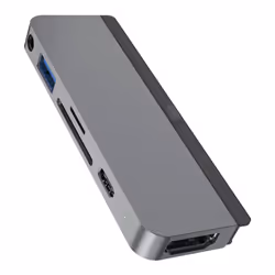 HYPER HD319B, USB 3.2 Gen 1 (3.1 Gen 1) Type-C, Grey, MicroSD (TransFlash), SD, 3.5mm, HDMI, USB 2.0, USB 3.2 Gen 1 (3.1 Gen  ...