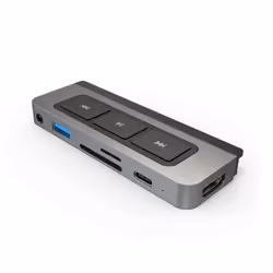 HYPER HD449, Grey, MicroSD (TransFlash), SD, 60 Hz, 3.5mm, HDMI, USB 3.2 Gen 1 (3.1 Gen 1) Type-A, USB Type-C, USB, 60 W