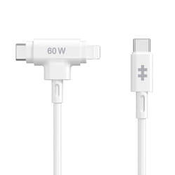 HYPER HyperJuice USB cable USB 2.0 1.5 m USB C USB C/Lightning White