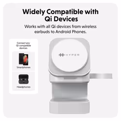 Targus HJ3320WHGL mobile device charger Headphones, Smartphone, Smartwatch White USB Wireless charging Fast charging Indoor - Additional view 5