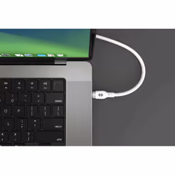 HYPER HyperJuice 240W Silicone USB-C to USB-C Cable (3ft/1m) - White - Additional view 5