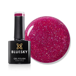 Gel Nail Polish 10ml, Viva Magenta - LVM05, Hot Pink Glitter Soak-Off Gel Polish for Manicure, Professional, Salon & Home Use, Long Lasting, Chip