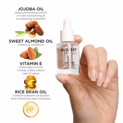 Bluesky Cuticle Oil-10ml Natural Nail Nourishing Oil Cuticles Care Strengthener Oil with Vitamin E Jojoba Oil-Remedy For Damaged Skin And Thin Nails-C