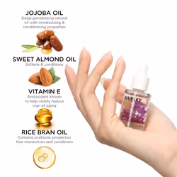 Bluesky Cuticle Oil-10ml Natural Nail Nourishing Oil Cuticles Care Strengthener Oil with Vitamin E Jojoba Oil Rose Fragrance-Remedy For Damaged Skin A