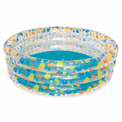 Bestway Tropical Paddling Pool Kiddie Swimming Pool, Inflatable Above Ground Pool, Outdoor Garden Pool, Ages 6+