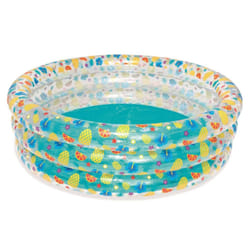 Bestway Tropical Paddling Pool Kiddie Swimming Pool, Inflatable Above Ground Pool, Outdoor Garden Pool, Ages 6+